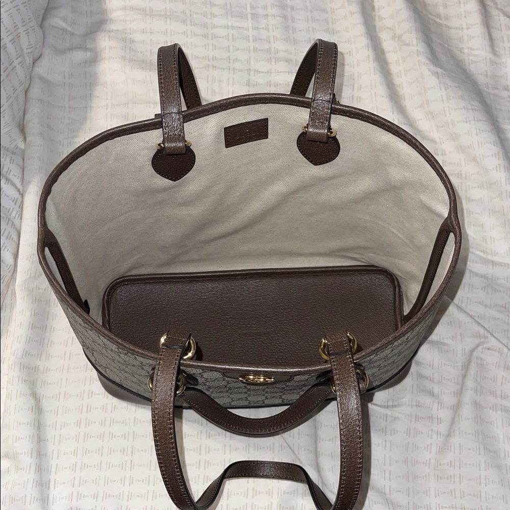 Gucci Supreme Brown Monogram Ophedia Tote Bag - Picture 12 of 16